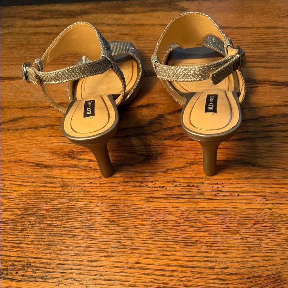 Alex Marie Sparkling Silver Sandals - Picture 4 of 11